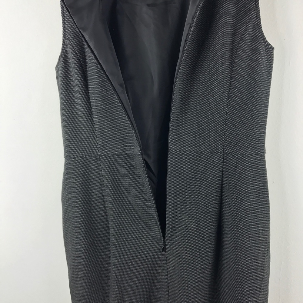 LOFT Ann Taylor Gray Textured Career Dress 6 - Picture 7 of 8